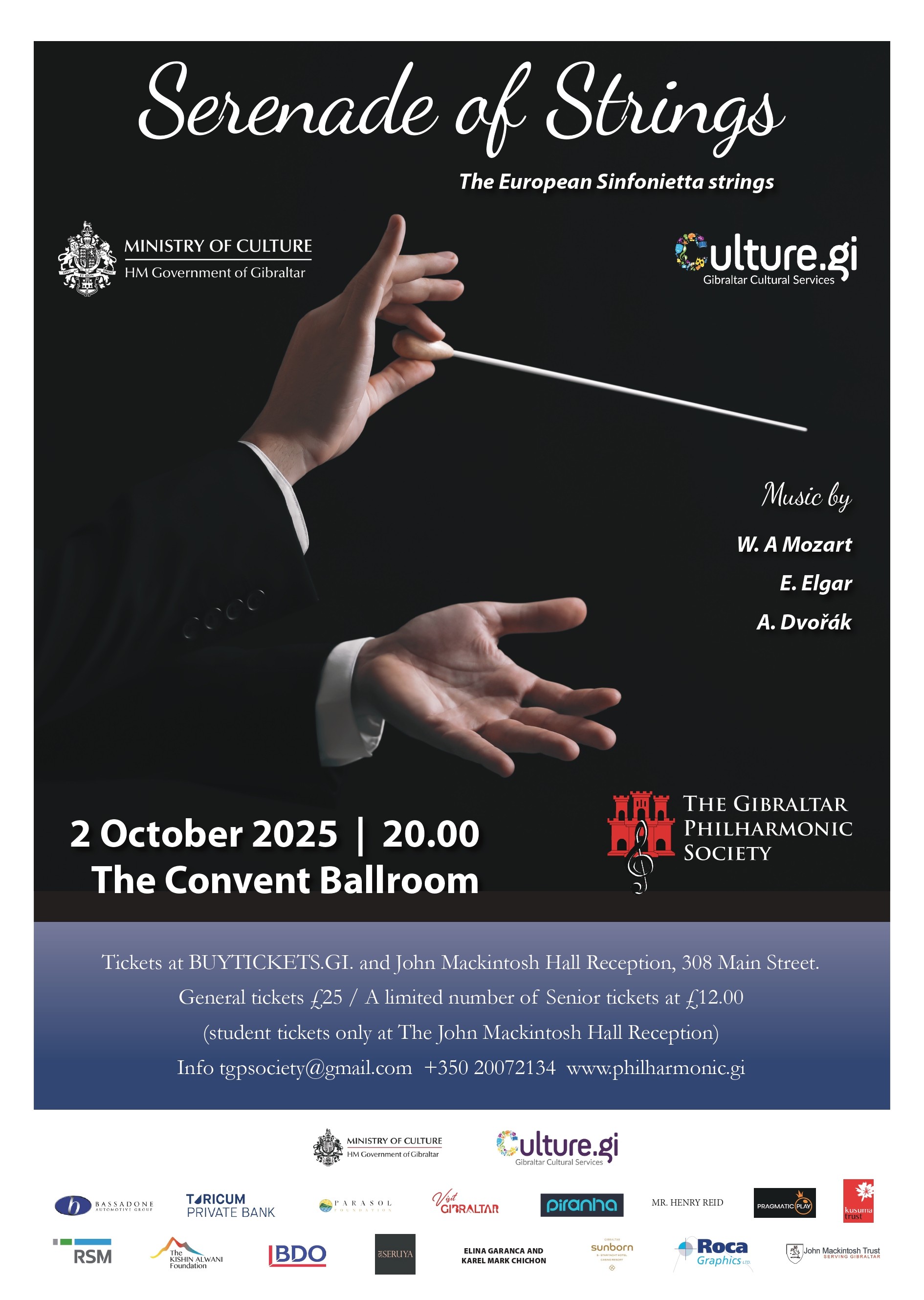 A poster of the Autumn Classic Concert in Gibraltar in 2025