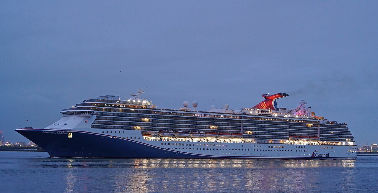 The cruise ship Carnival Legend