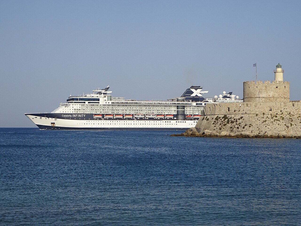 The cruise ship Celebrity Infinity