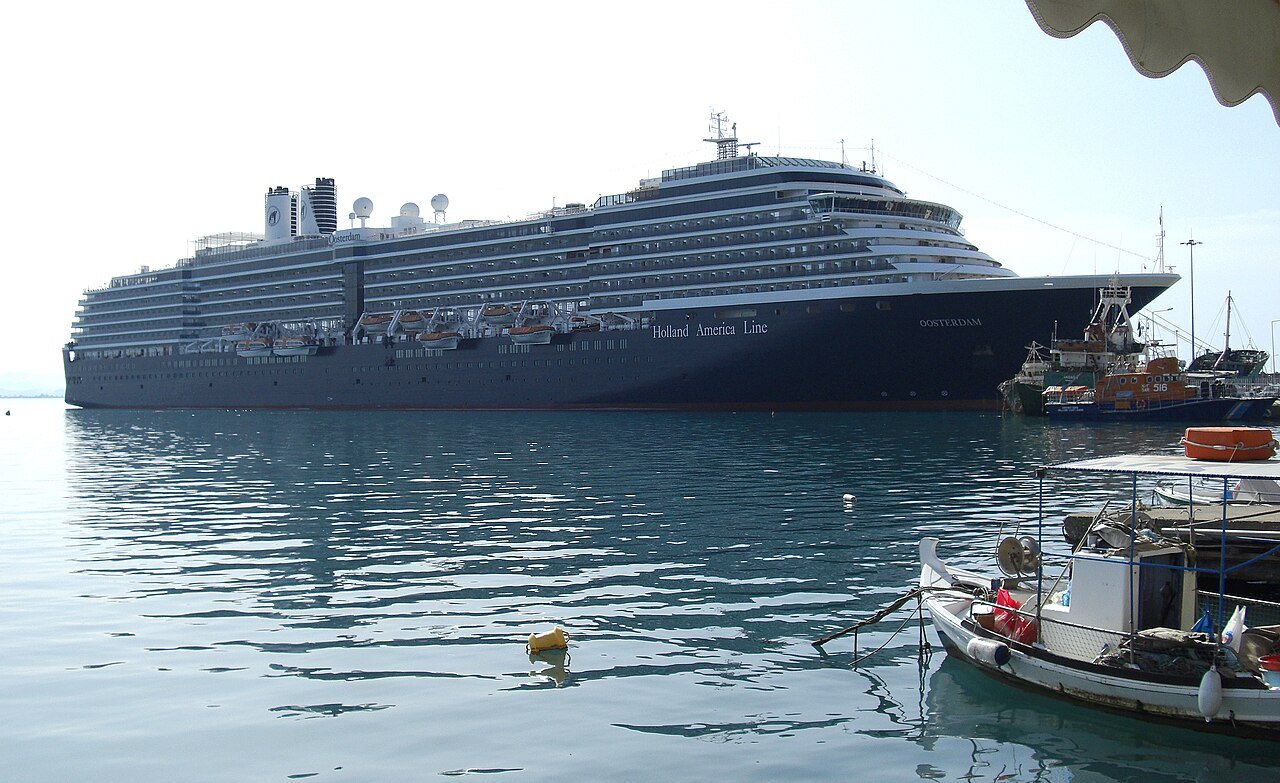 The cruise ship Oosterdam