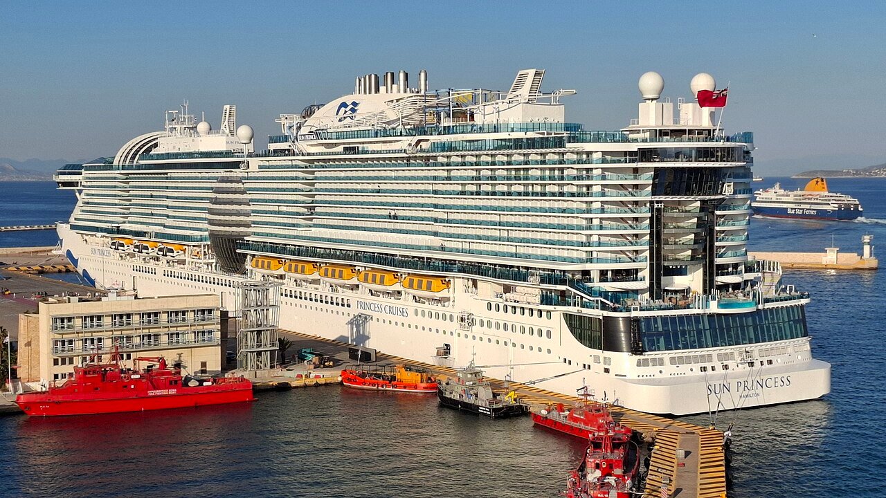 The cruise ship Sun Princess