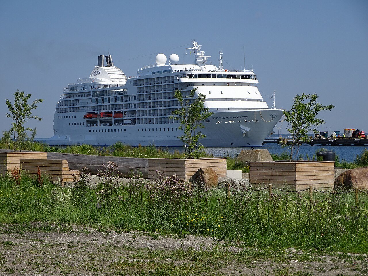 The cruise ship Seven Seas Navigator