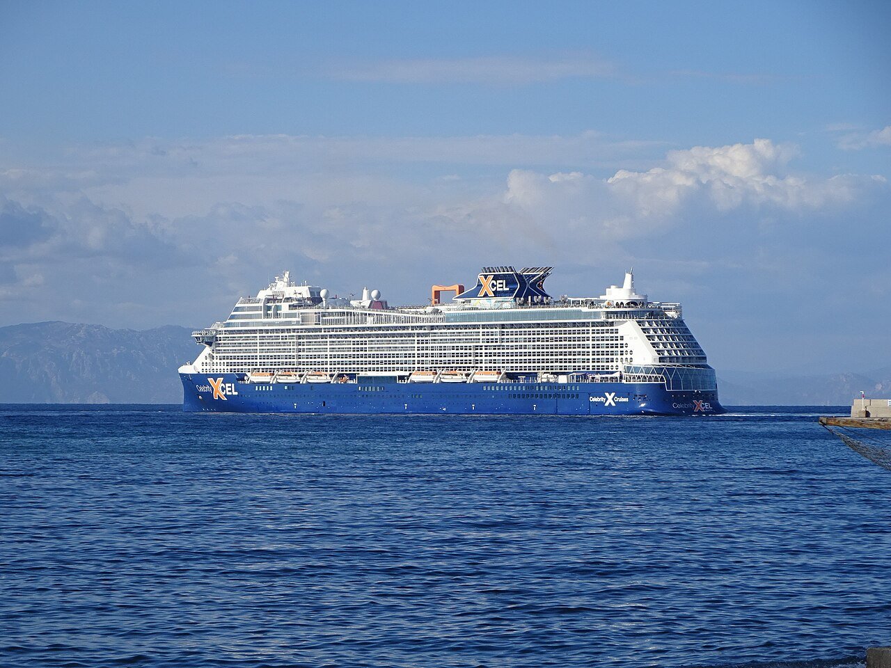The cruise ship Celebrity Xcel