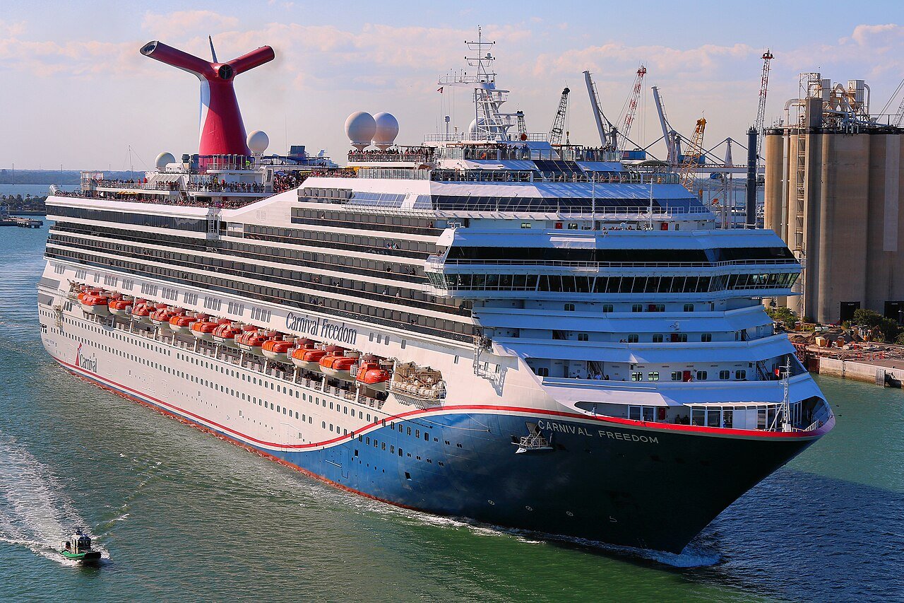 The cruise ship Carnival Freedom