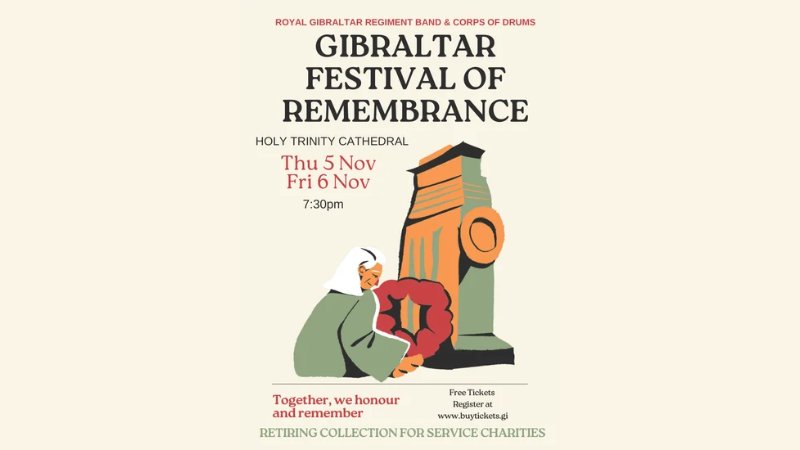 Promotional image for the Gibraltar Festival of Remembrance concert
