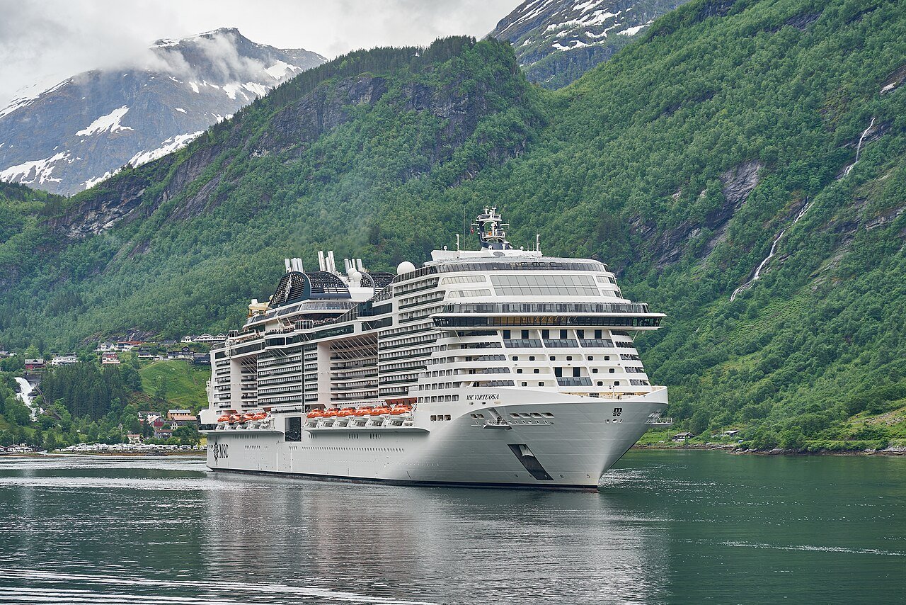 The cruise ship MSC Virtuosa